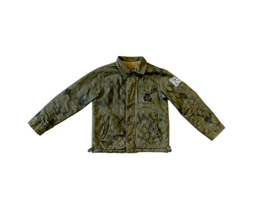 ARMY GREEN FENCE COAT