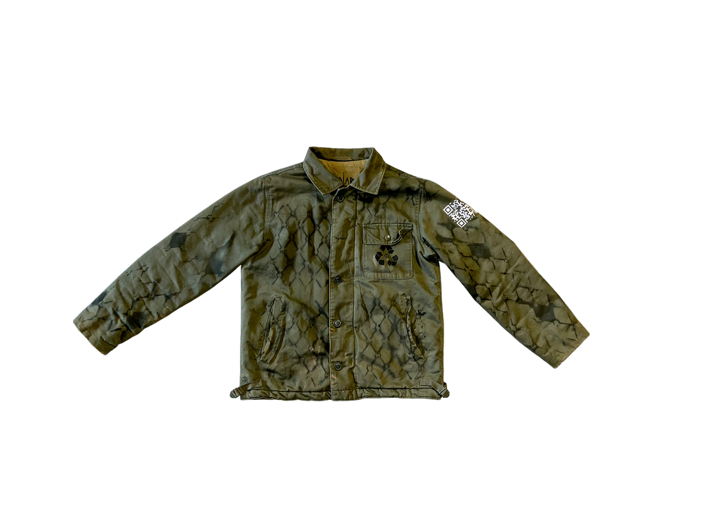 ARMY GREEN FENCE COAT