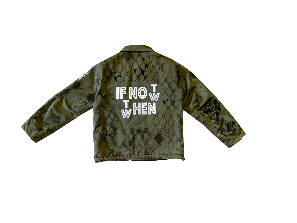 ARMY GREEN FENCE COAT