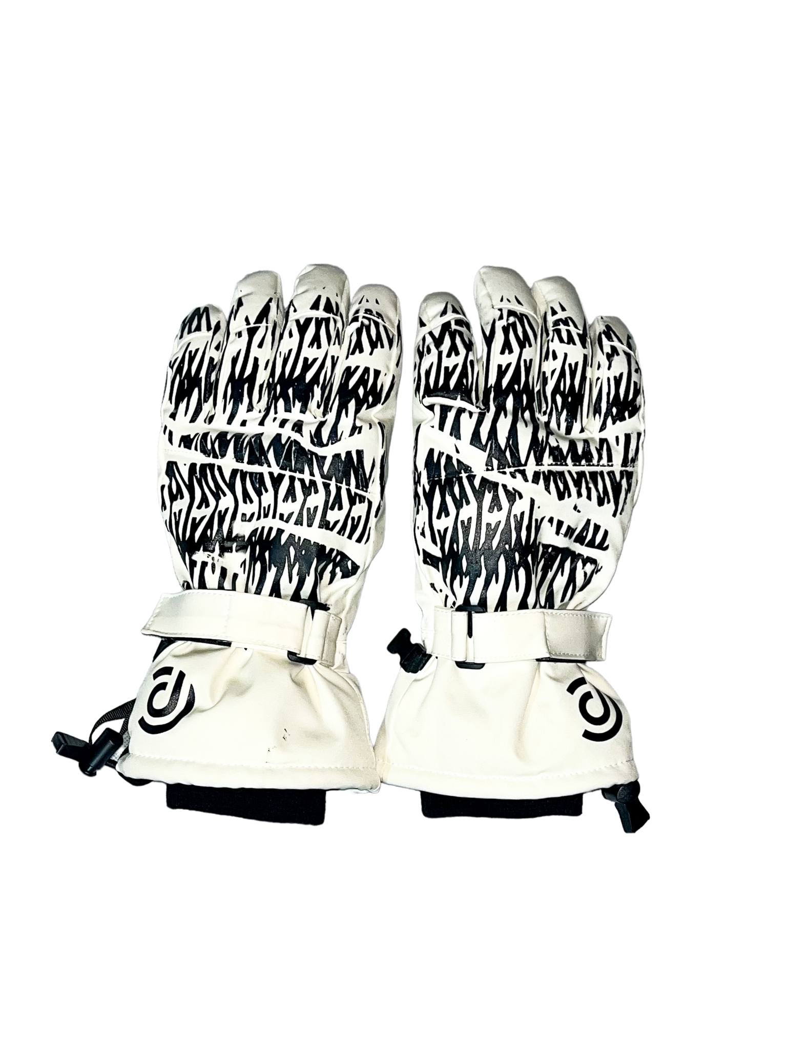 FEATHER PRINT PUFFER GLOVES