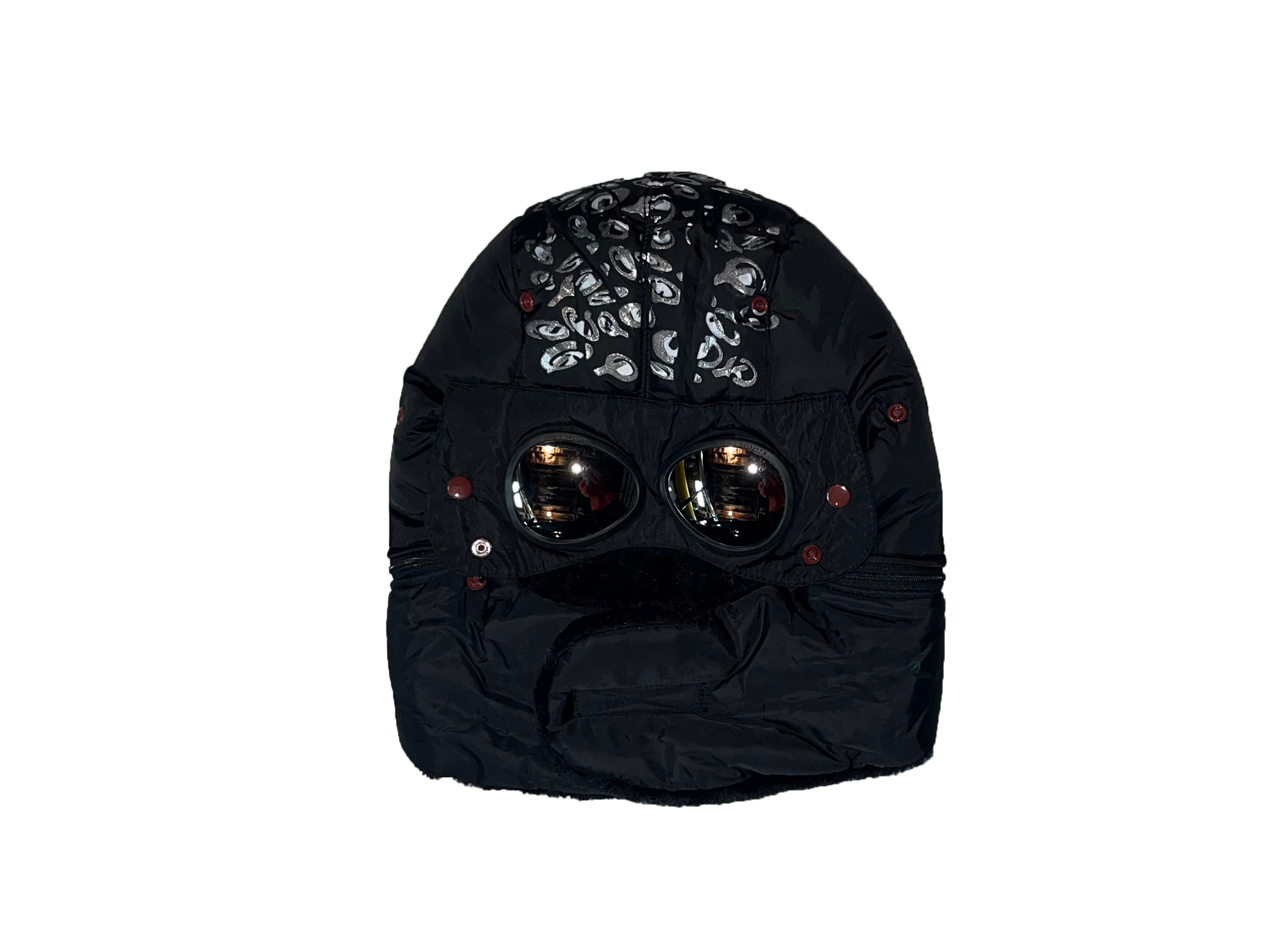 ENDO LEOPARD PRINT PUFFER MASK