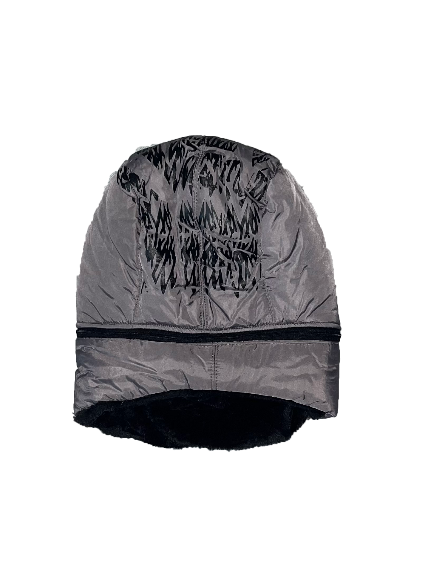 FEATHER PRINT PUFFER MASK